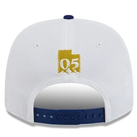 Men's New Era  White/Blue Real Salt Lake 2025 Jersey Hook 9SEVENTY Stretch-Snap Hat