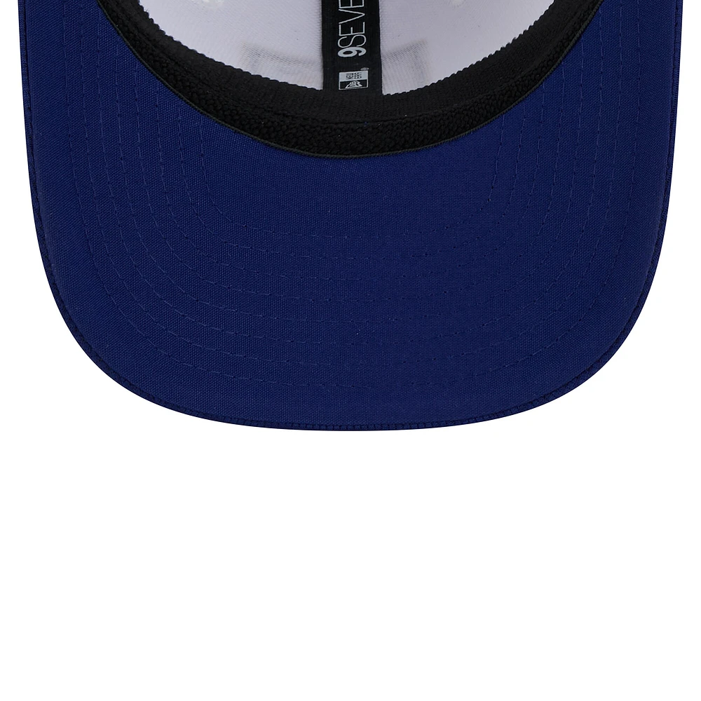 Men's New Era  White/Blue Real Salt Lake 2025 Jersey Hook 9SEVENTY Stretch-Snap Hat