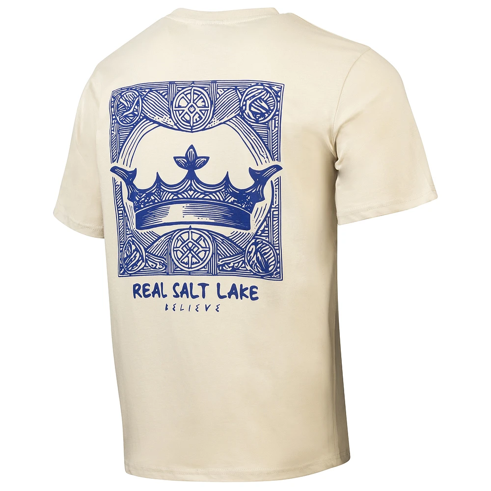 Men's  Sport Design Sweden Tan Real Salt Lake Everyday Relaxed T-Shirt