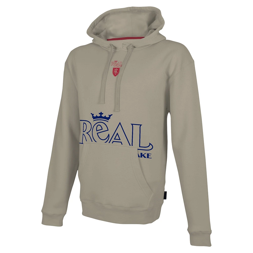 Sweat à capuche Stadium Essentials Tan Real Salt Lake Status pour hommes