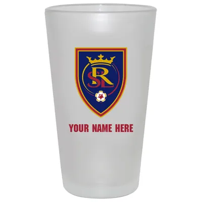 Real Salt Lake 16oz. Personalized White Frosted Pint Glass