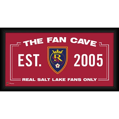 Real Salt Lake Framed 10" x 20" Fan Cave Collage