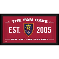 Real Salt Lake Framed 10" x 20" Fan Cave Collage