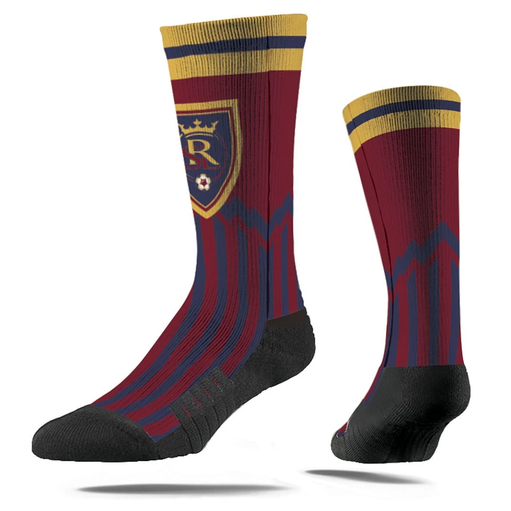 Chaussettes Strideline unisexes Real Salt Lake 2024 Jersey Hook Premium Crew rouge