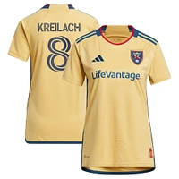 Women's adidas Damir Kreilach Gold Real Salt Lake 2023 The Beehive State Kit Replica Player Jersey