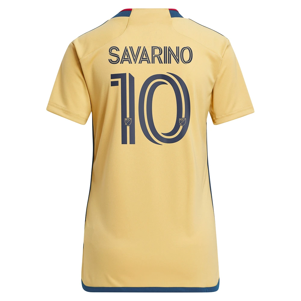 Women's adidas Jefferson Savarino Gold Real Salt Lake 2023 The Beehive State Kit Replica Player Jersey