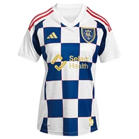 Women's adidas Justen Glad White Real Salt Lake 2025 Grid City Replica Player Jersey