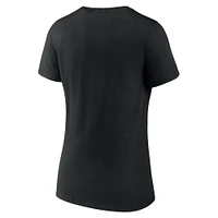 Women's Fanatics Black Real Salt Lake Fundamentals Stealth V-Neck T-Shirt