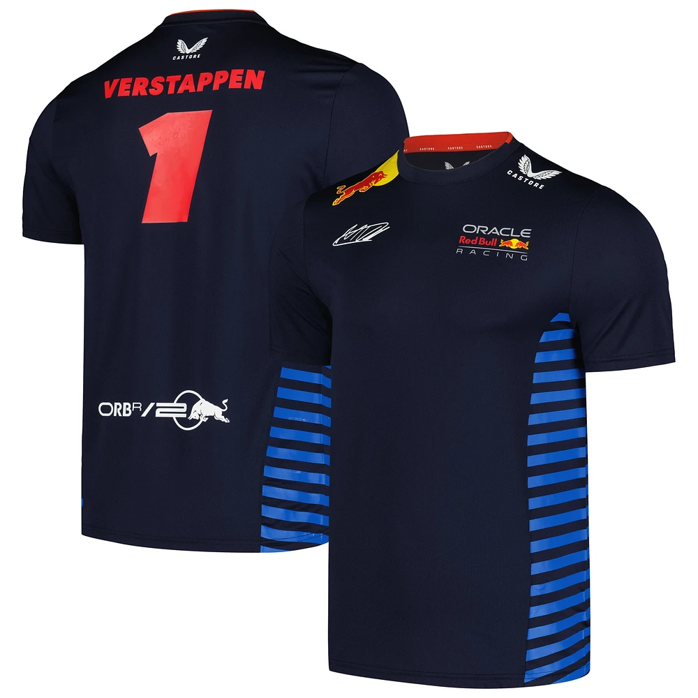 Men's Castore Max Verstappen Navy Red Bull Racing 2024 Driver T-Shirt