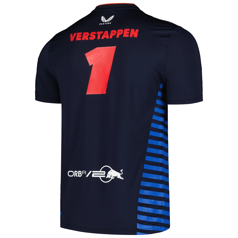 Men's Castore Max Verstappen Navy Red Bull Racing 2024 Driver T-Shirt