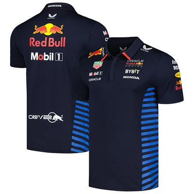 Polo de l'équipe Red Bull Racing 2024 Castore bleu marine pour homme