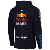 Men's Castore Navy Red Bull Racing 2024 Team Tri-Blend Pullover Hoodie