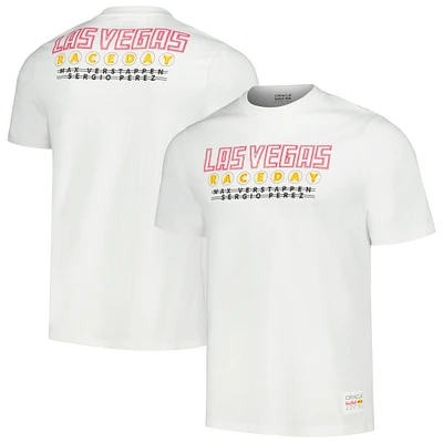 Men's Castore White Red Bull Racing Raceday Las Vegas 2023 T-Shirt