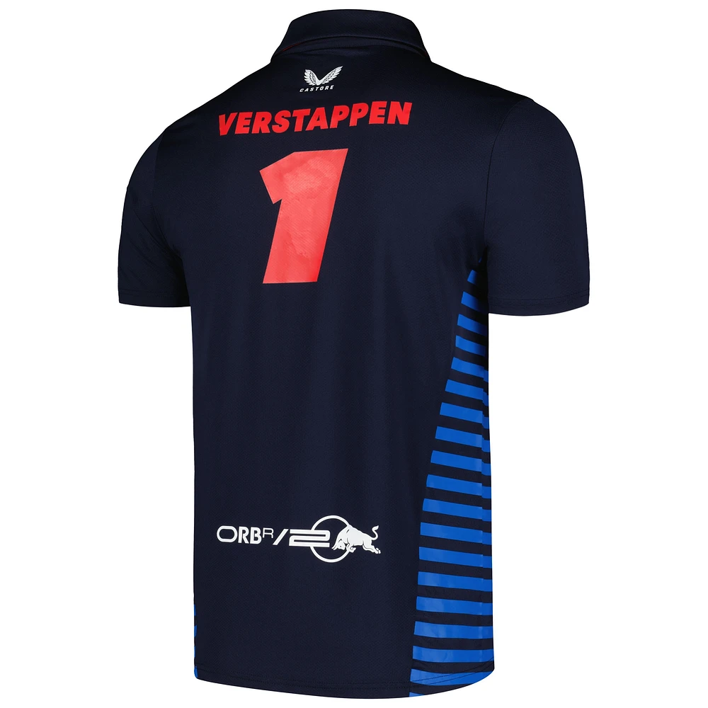 Men's Max Verstappen Navy Red Bull Racing 2024 Team Polo