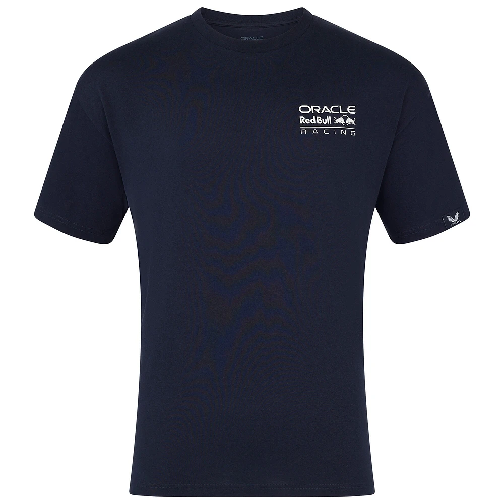 Men's Max Verstappen Navy Red Bull Racing Oversized Crest T-Shirt