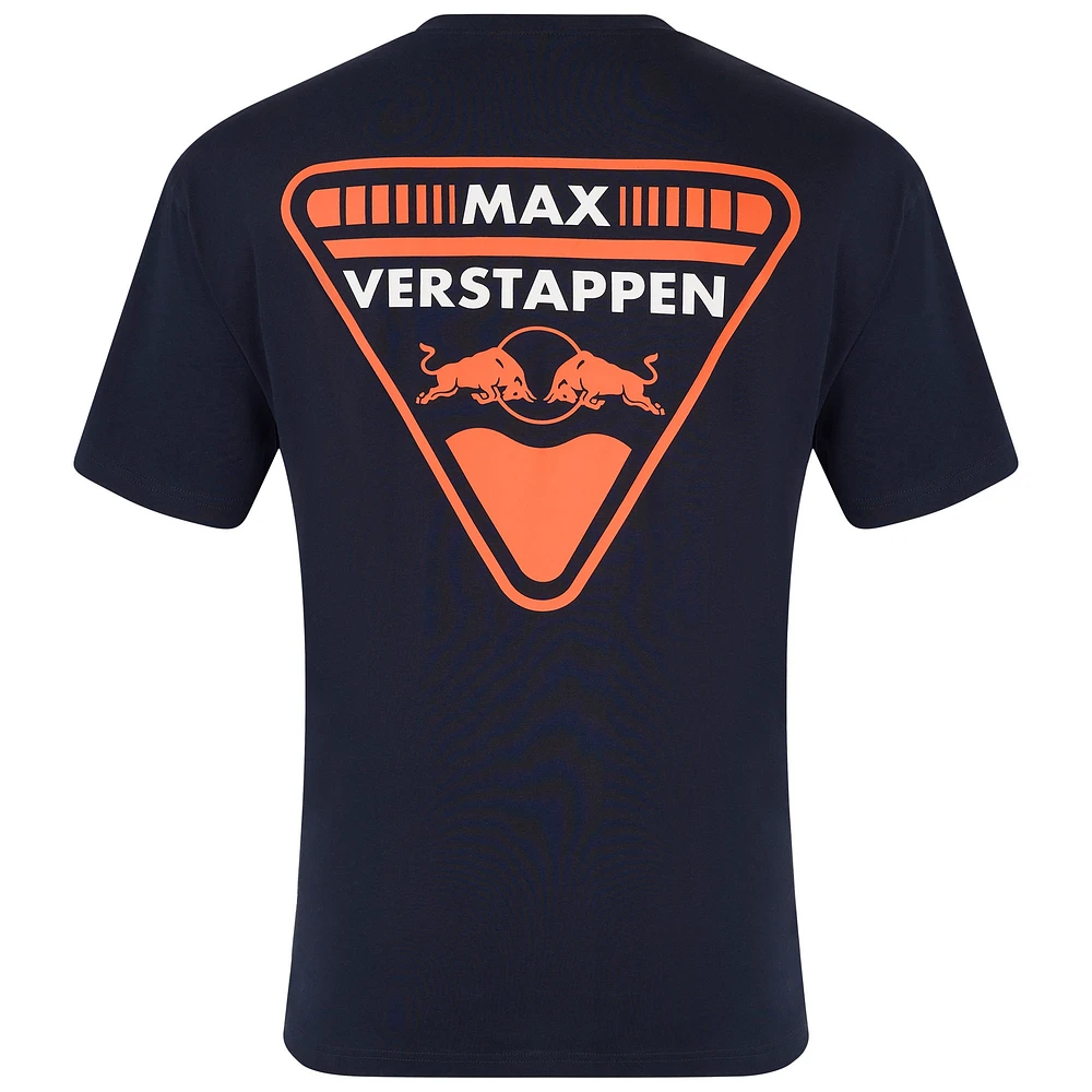 Men's Max Verstappen Navy Red Bull Racing Oversized Crest T-Shirt