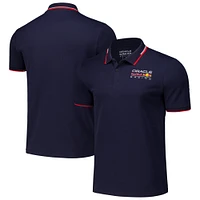 Polo bleu marine Red Bull Racing Core Logo pour homme