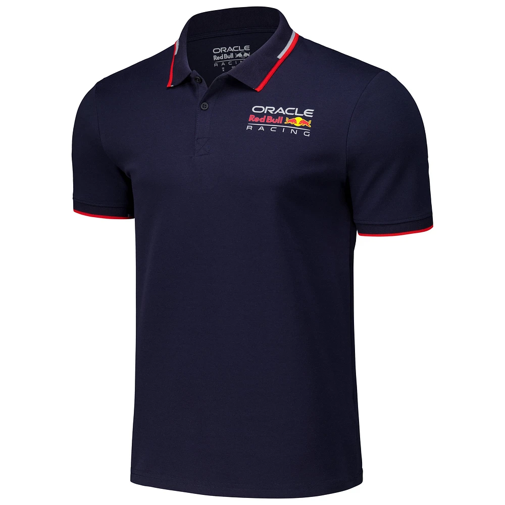 Polo bleu marine Red Bull Racing Core Logo pour homme