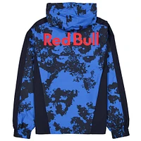Men's New Era  Blue Red Bull Racing Lightweight Full-Zip Hooded Windbreaker