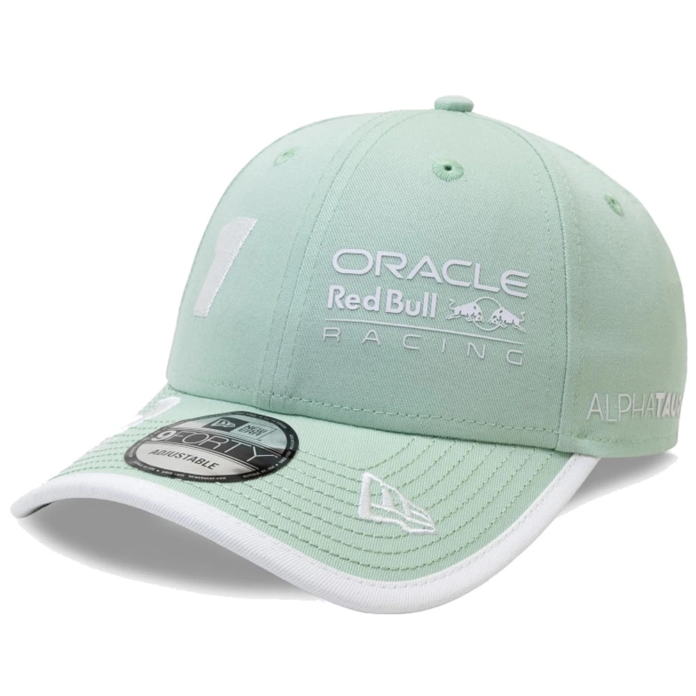 Casquette ajustable 9FORTY verte Red Bull Racing n° 1 de Max Verstappen pour homme de New Era