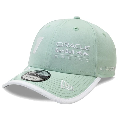 Casquette ajustable 9FORTY verte Red Bull Racing n° 1 de Max Verstappen pour homme de New Era