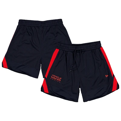Men's New Era  Navy Red Bull Racing Basketball Mesh Shorts