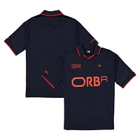 Men's New Era  Navy Red Bull Racing Graphic Collared Soccer Shirt