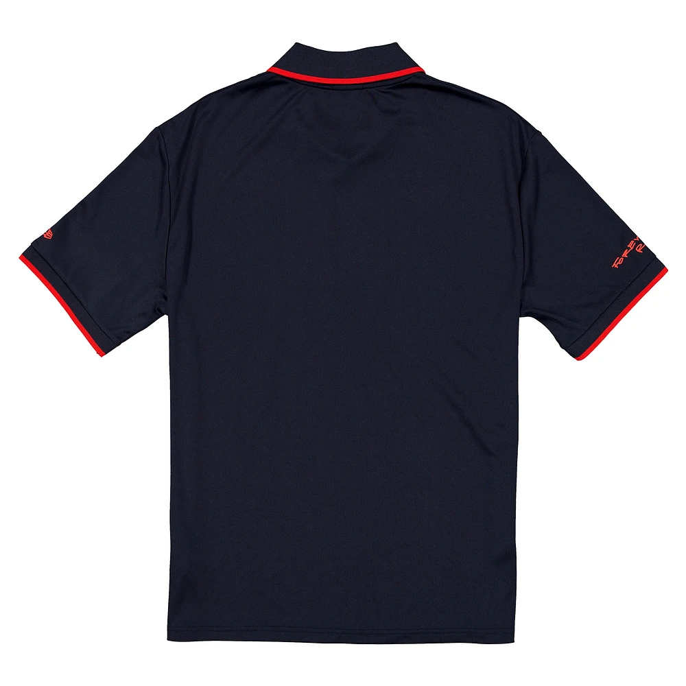 Men's New Era  Navy Red Bull Racing Graphic Collared Soccer Shirt