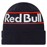 Men's New Era Navy Red Bull Racing Team Wordmark Cuffed Knit Hat