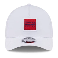 Men's New Era  White Red Bull Racing A-Frame 9FORTY Adjustable Hat
