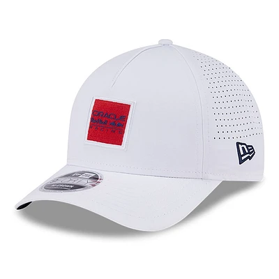 Men's New Era  White Red Bull Racing A-Frame 9FORTY Adjustable Hat