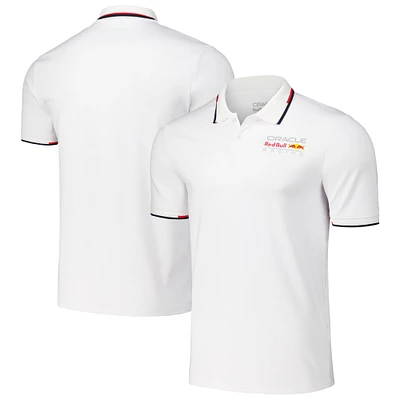 Polo blanc avec logo Red Bull Racing Core pour homme