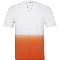 Unisex Castore Max Verstappen White/Orange Red Bull Racing 2023 Driver T-Shirt