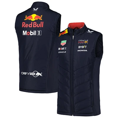 Unisex Castore Navy Red Bull Racing 2024 Team Full-Zip Vest