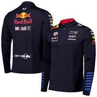 Unisex Castore Navy Red Bull Racing 2024 Team Quarter-Zip Jacket