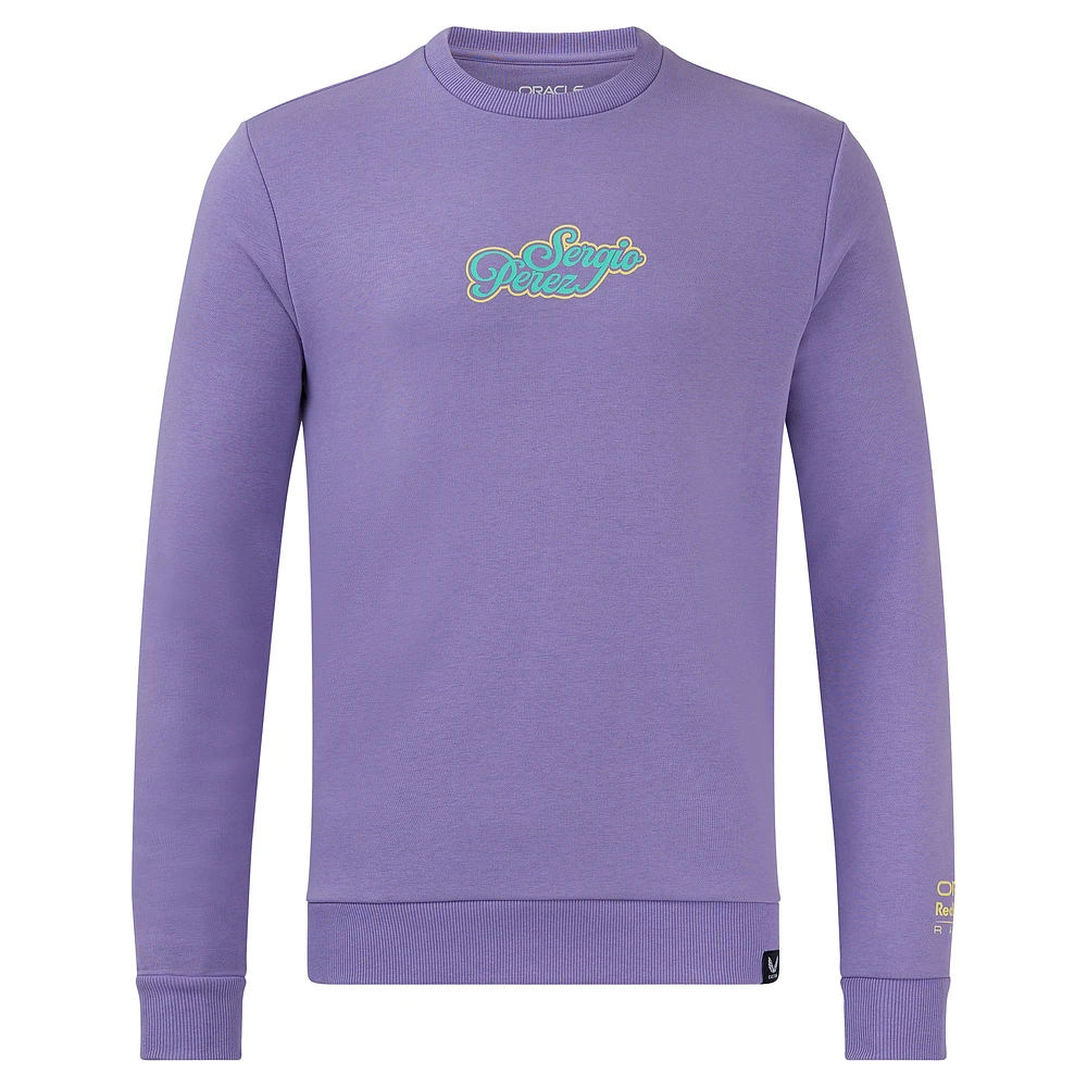 Unisex Castore Sergio Perez Purple 2024 Special Edition Mexico Pullover Sweatshirt