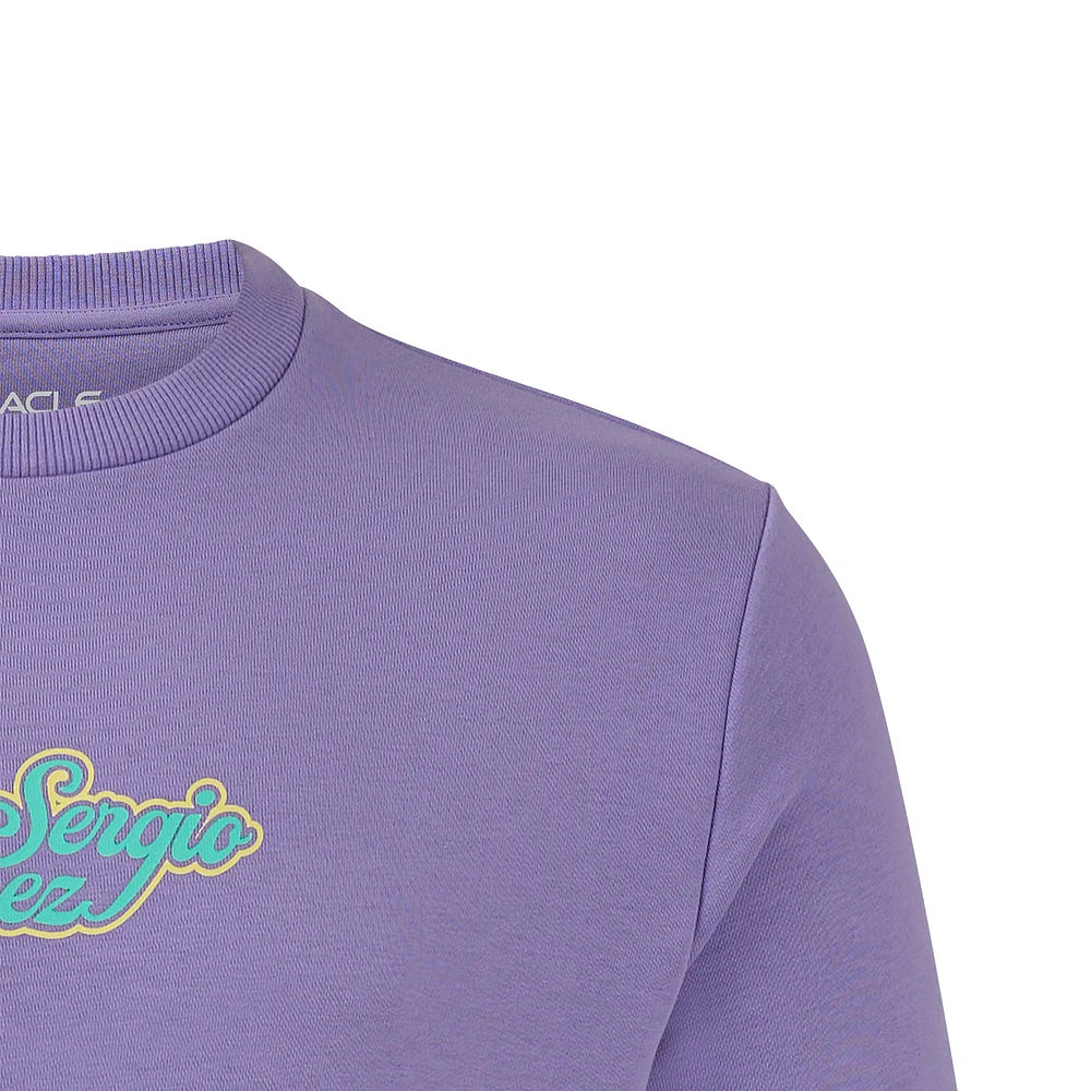 Unisex Castore Sergio Perez Purple 2024 Special Edition Mexico Pullover Sweatshirt