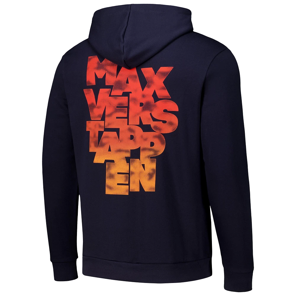 Unisex Max Verstappen Navy Red Bull Racing Expression Driver Pullover Hoodie