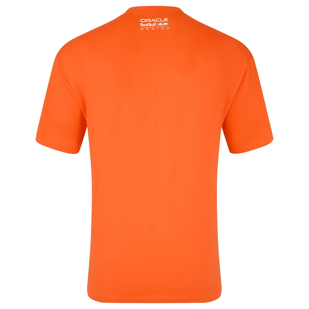 Unisex Max Verstappen Orange Red Bull Racing Driver Puzzle T-Shirt
