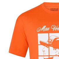 Unisex Max Verstappen Orange Red Bull Racing Driver Puzzle T-Shirt