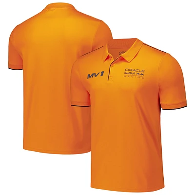 Unisex Max Verstappen Orange Red Bull Racing Driver Tri-Blend Polo