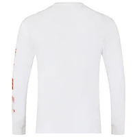T-shirt à manches longues unisexe Max Verstappen blanc Red Bull Racing Driver Puzzle