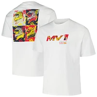 Unisex Max Verstappen White Red Bull Racing Pop Art Oversized T-Shirt