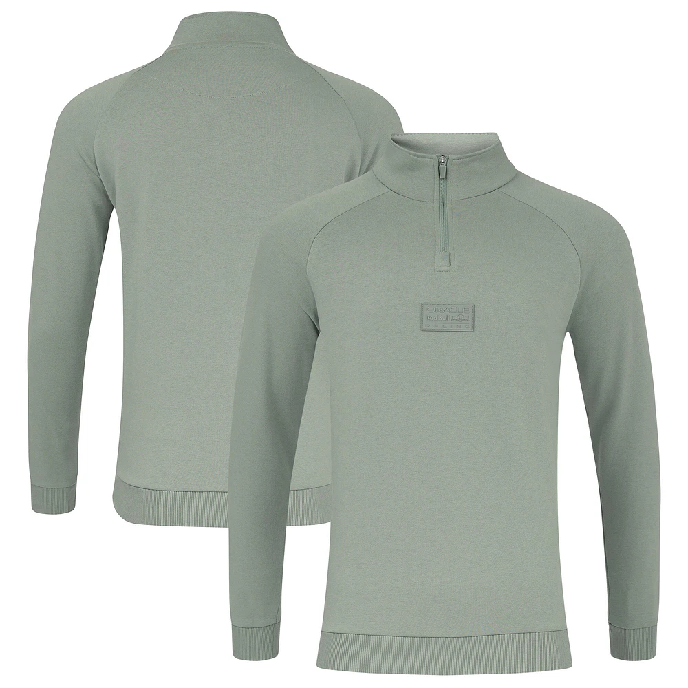 Sweat-shirt unisexe Red Bull Racing Mint 2025 à fermeture éclair quart de tour