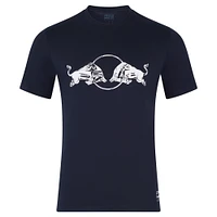 T-shirt unisexe Red Bull Racing bleu marine 2025 avec motif taureau