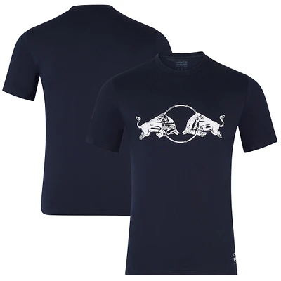 T-shirt unisexe Red Bull Racing bleu marine 2025 avec motif taureau