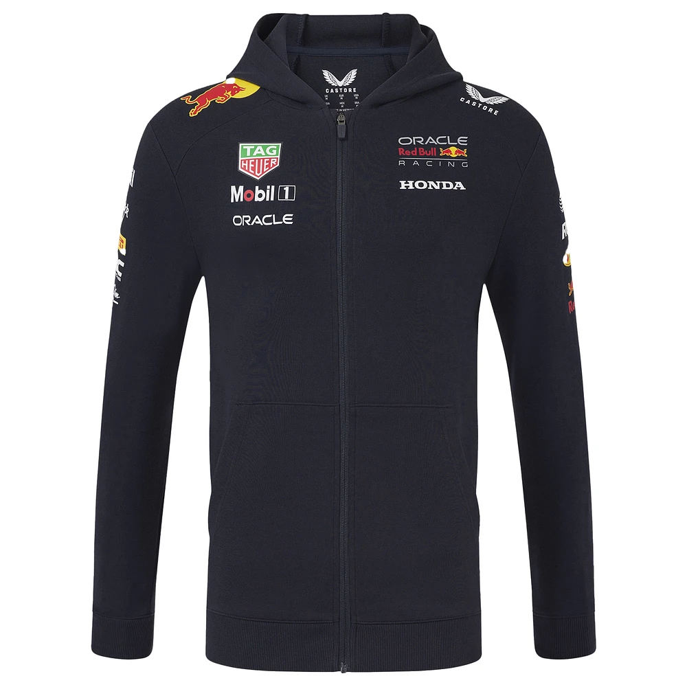 Unisex Red Bull Racing Navy Replica Full-Zip Hoodie