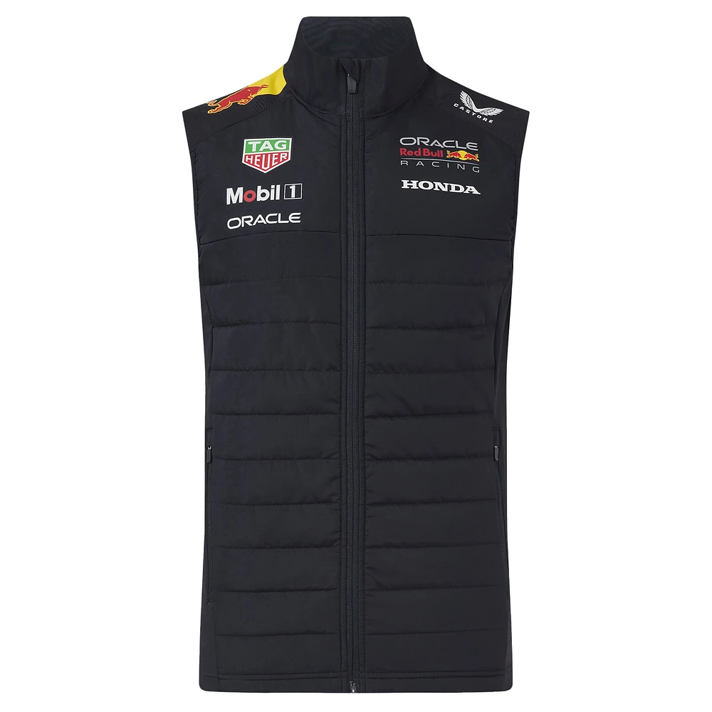 Gilet hybride Red Bull Racing Replica unisexe bleu marine avec fermeture éclair intégrale