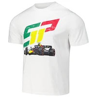 Unisex Sergio Perez White Red Bull Racing Checo Race Car T-Shirt