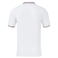 Polo unisexe blanc avec logo en couleur Red Bull Racing
